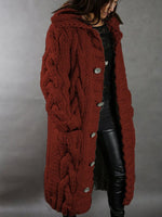 CARDIGAN CHUNKY OVERSIZED STYLE LONG COAT