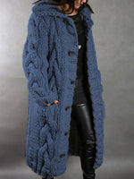 CARDIGAN CHUNKY OVERSIZED STYLE LONG COAT