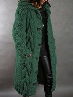 CARDIGAN CHUNKY OVERSIZED STYLE LONG COAT