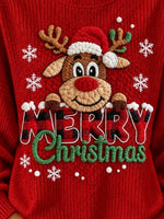 Casual Text Letters Crew Neck Long Sleeve Sweatshirt