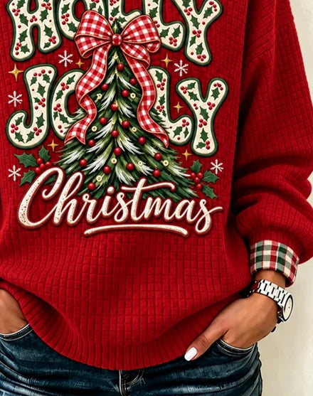 Casual Plaid Henley Collar Long Sleeve Sweatshirt