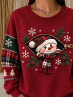 Christmas Casual Vintage Printing Sweatshirt