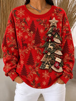 Casual Printing Crew Neck Regular Fit Sweatshirt