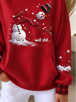 Casual Plaid Crew Neck Long Sleeve Sweatshirt
