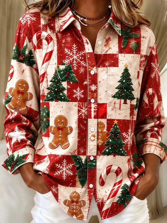 Women's Fun Playful Christmas Shirt