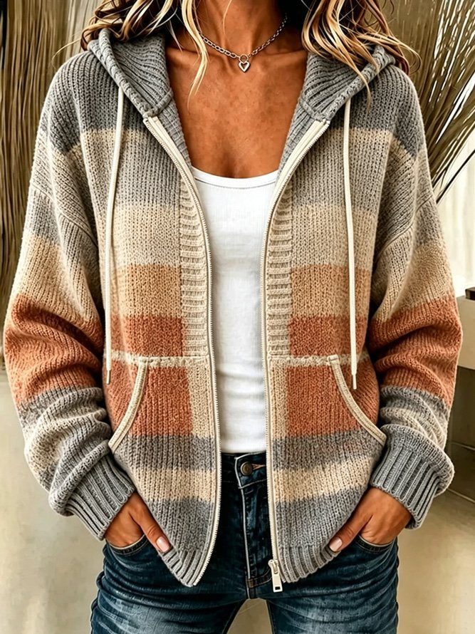 Women's Fall Art Print Urban Casual Coat