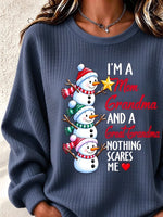 Vintage Humorous Christmas Casual Regular Fit Sweatshirt