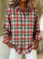 Women's Timeless Classic Plaid Button Down Shirt