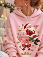 Casual Santa Claus Hoodie Long Sleeve Hoodie