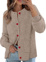 Women's Chunky Knit Button Up Cardigan Sweaters