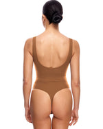 Women's Square Neck Sleeveless Thong Bodysuit
