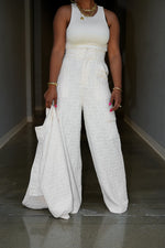 Women's Luxury Embossed Jacket and Pants Set