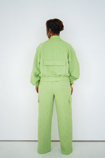 Women's Luxury Embossed Jacket and Pants Set