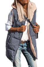 Women's Reversible Fleece Hooded Vests