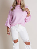 Women's Mock Neck Dolman Sleeves Sweater