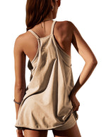 Women's Summer Sleeveless Romper Dress