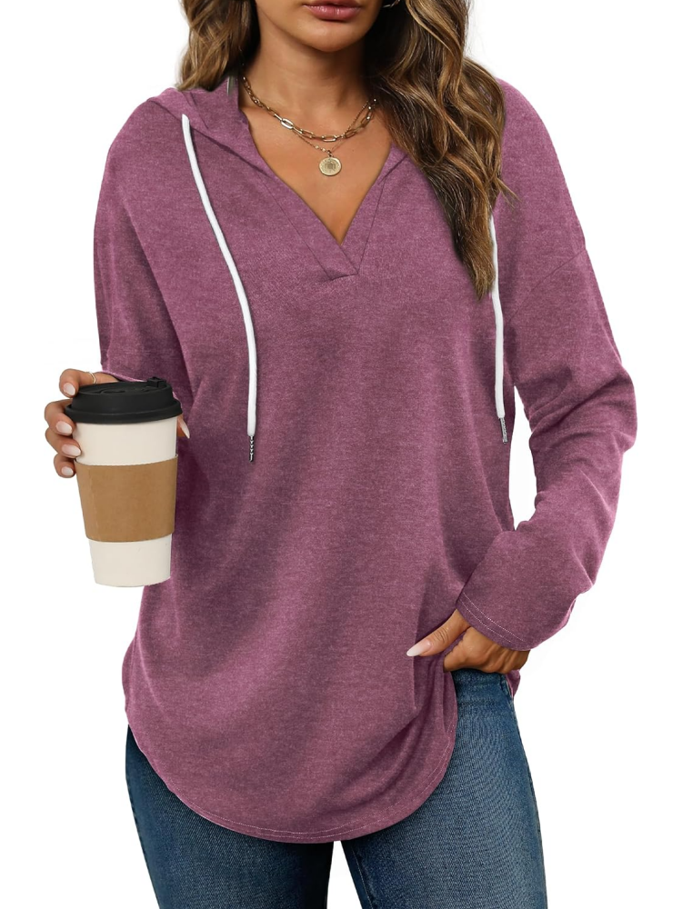 Women's Long Sleeve Plaid Oversized Hoodie