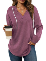 Women's Long Sleeve Plaid Oversized Hoodie