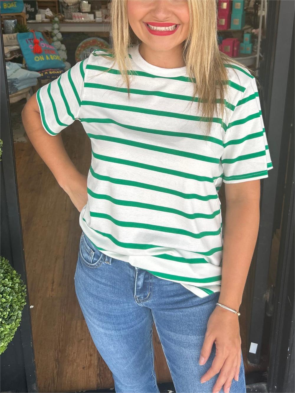 New Women's Casual Striped Tee