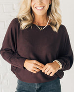 Women's Ribbed Dolman Top
