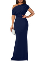 Women's Elegant Off Shoulder Bodycon Party Evening Dress