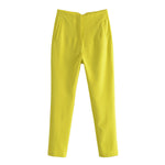 Multi-line Temperament High Waist Trousers