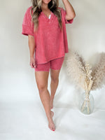 New Women's Summer Washed Set