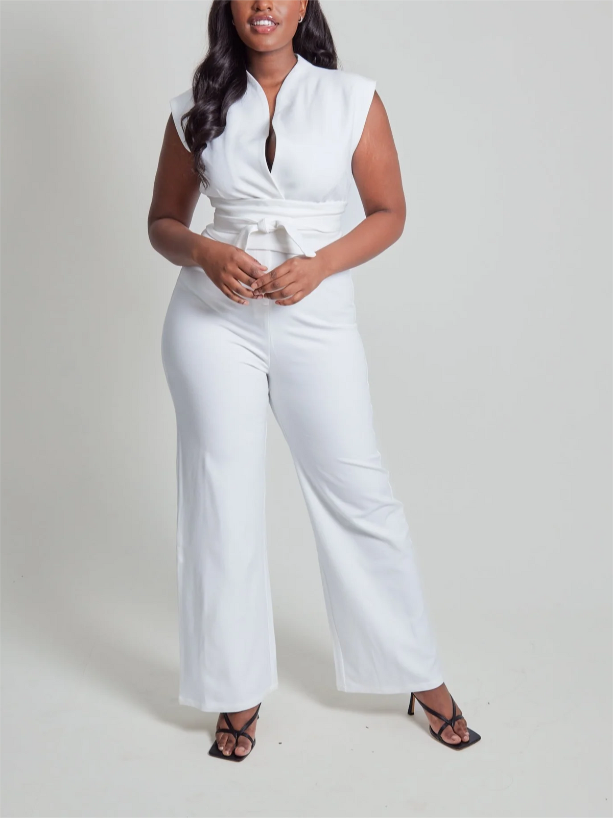 Elegant Sleeveless Wide-Leg Jumpsuit