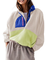 Women's Sherpa Fleece Pullover Jacket