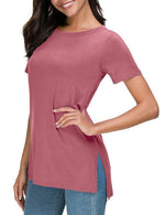 Women's Summer Casual Side Slit T-Shirt