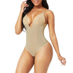 U-plunge Shapewear Low-back Bodysuit for Women