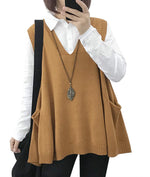 Women's Loose Swing Knit Sweater Vest