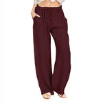 Women's Casual Cotton Linen Lose Trousers
