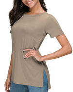 Women's Summer Casual Side Slit T-Shirt