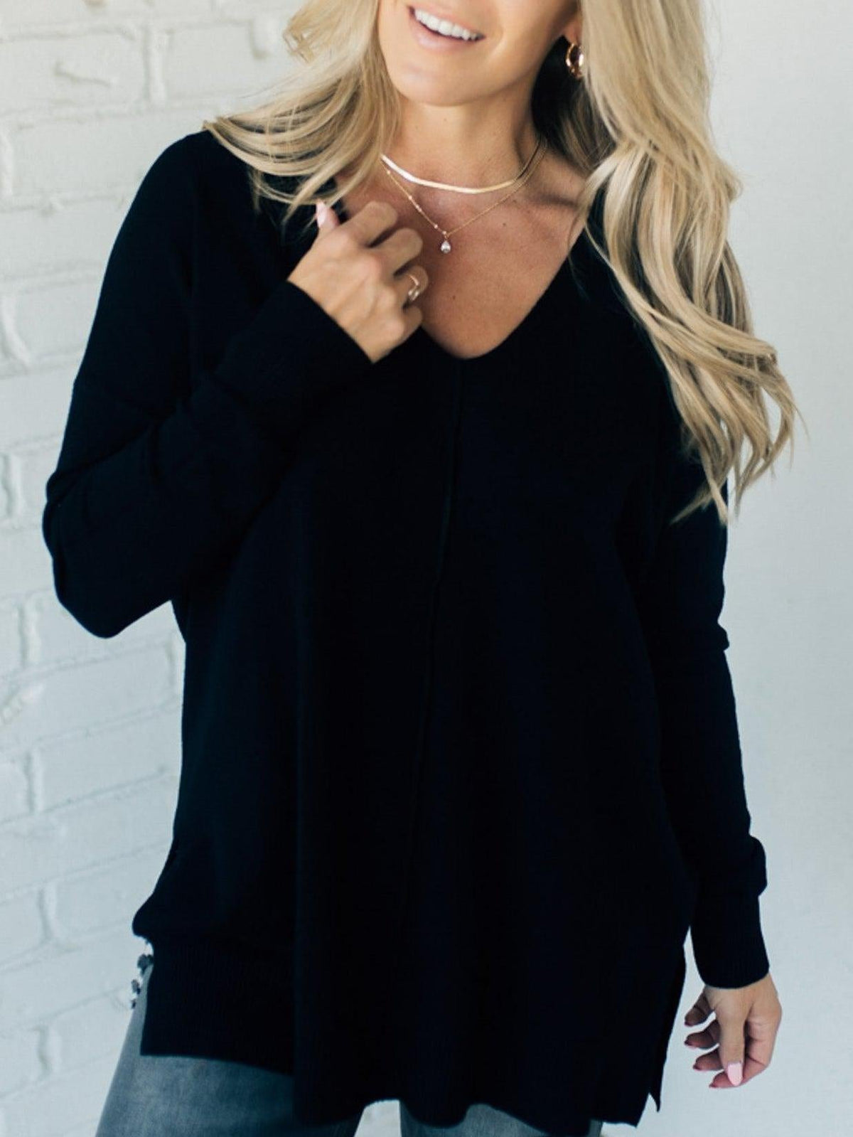 Women's Ultra Soft Seam Front Sweater