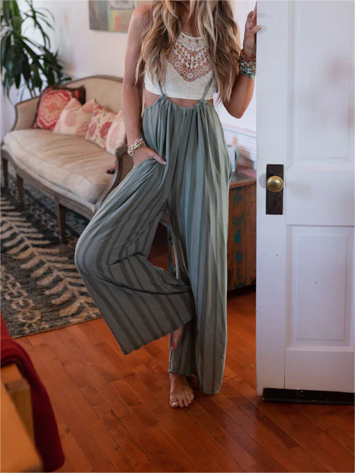 GATHERED JUMPSUIT