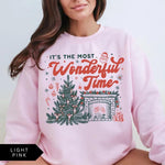 It's the Most Wonderful Time' Vintage Christmas Sweatshirt