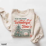 It's the Most Wonderful Time' Vintage Christmas Sweatshirt