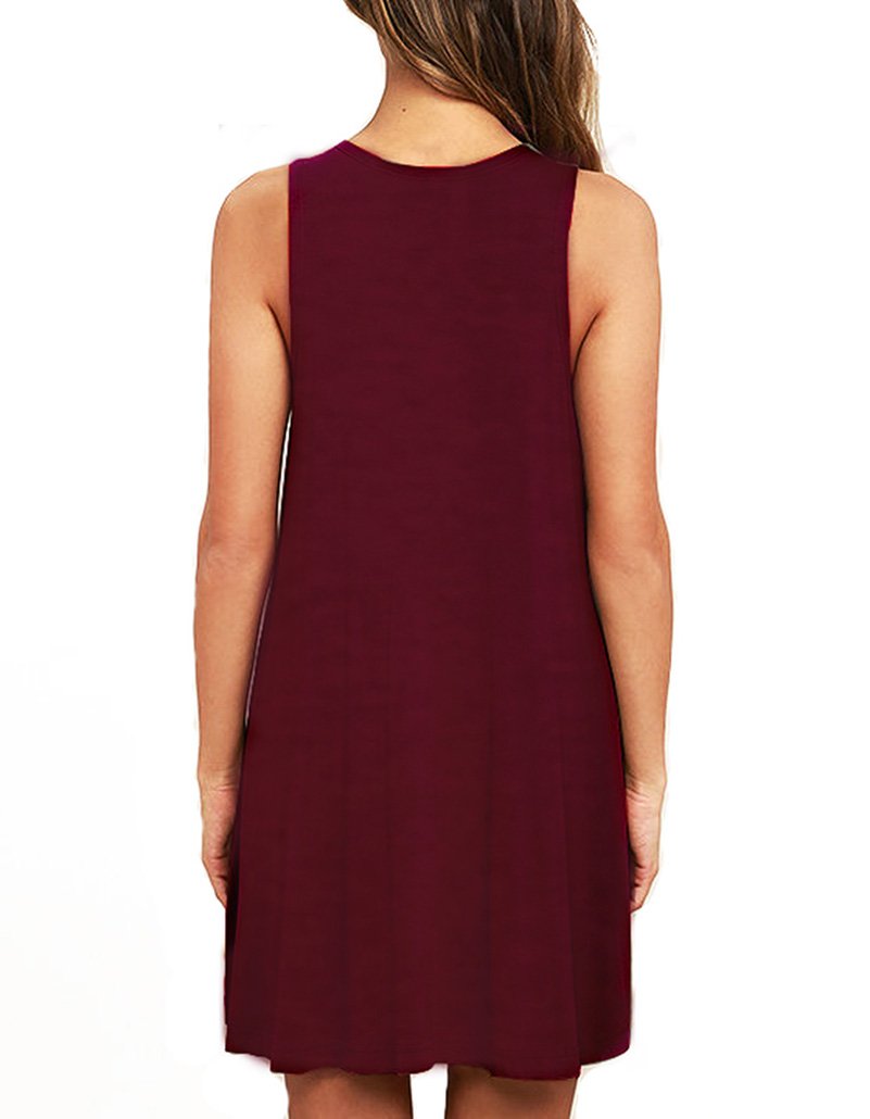 Plus Size Casual Tank Dress with Pockets