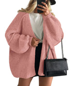 Women's Oversized Lantern Sleeve Sweater Cardigan