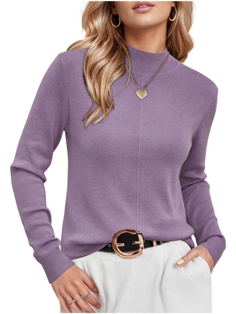 Women's Mock Neck Knit Sweater