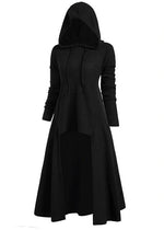 Hooded High Low Drop Shoulder Longline Sweater
