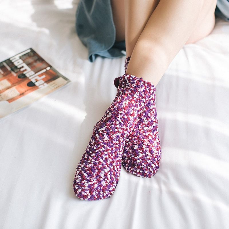 Winter Fuzzy "Cupcakes" Sock
