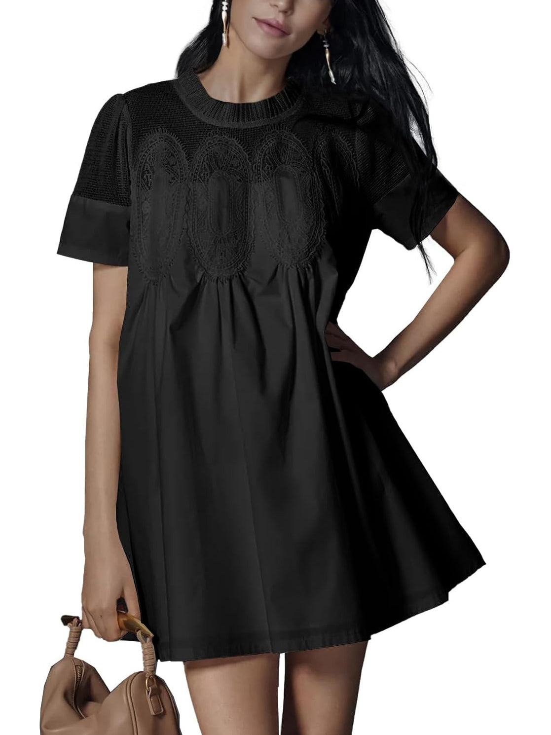 Women's Lace Patchwork Dress