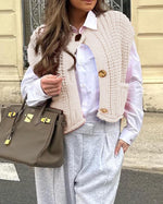 Women's Crochet Knit Sweater Vest