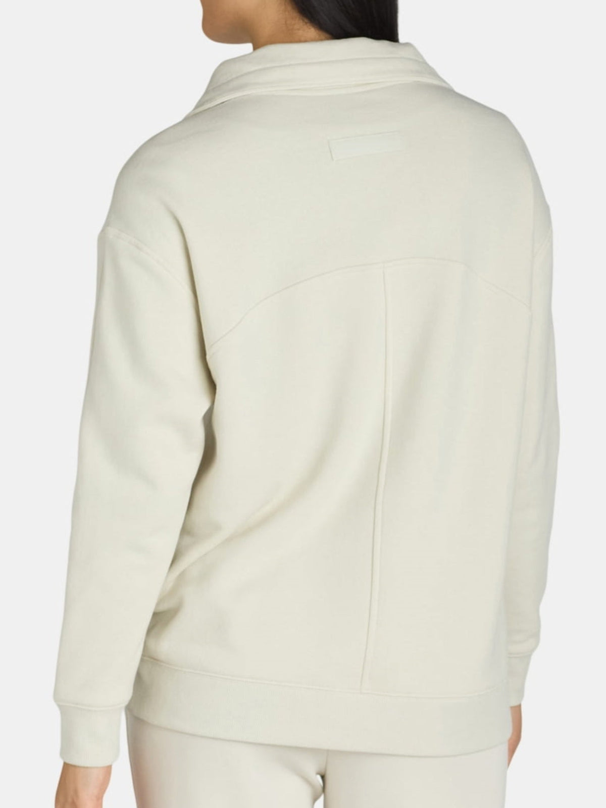 Women's Quarter Zip Side Slit Zipper Pullover