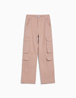 Adjustable Multi-pocket Twill Cargo Trousers