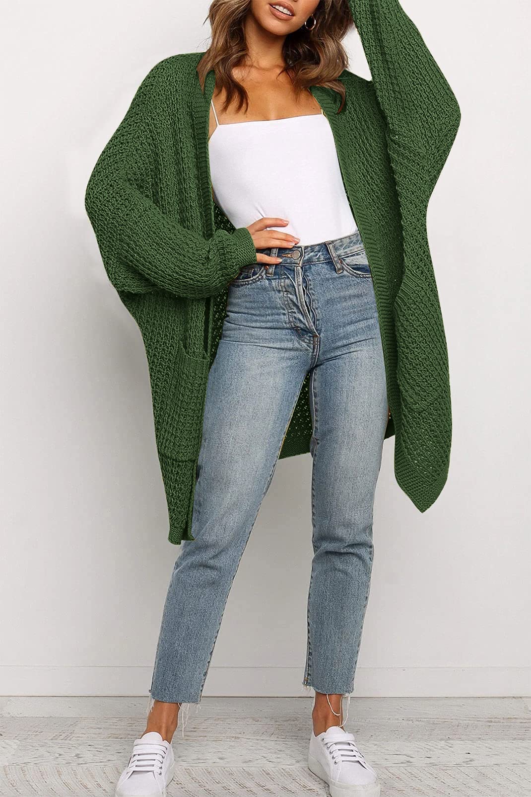 OversizedPockets Sweater Coat