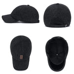 Men's Winter Baseball Cap - With Ear Muffs