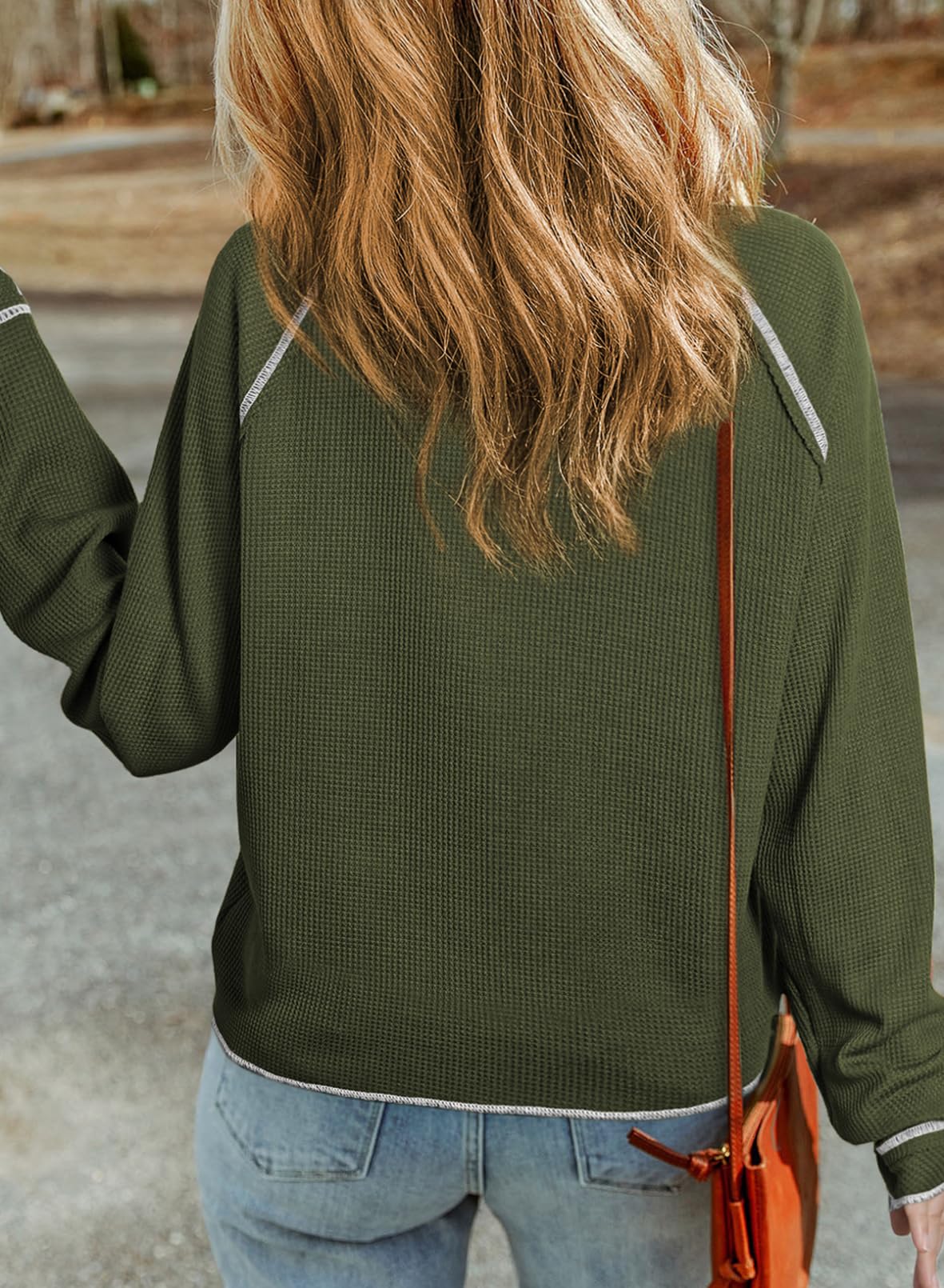 Women's Fall New Waffle Knit Top